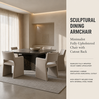 Meubles de maison rembourrés modernes de haute qualité coussin de conception créative nordique chaise de salle à manger en tissu à cadre en bois avec bras