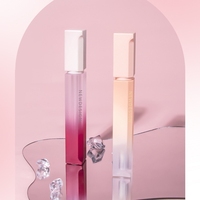 Tubo de Lápiz Labial Avanzado de 3g, Semitransparente, Degradado, con Tapa Abatible, Varilla con Pincel Fino, Pared Gruesa, Embalaje Ecológico y Reciclable