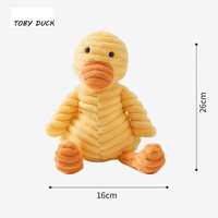 Jouets à couiner pour chiens en gros, jouet en peluche à voix de canard Toby, nettoyage des dents, jouet interactif à couiner pour animaux de compagnie, jouet en peluche à mâcher, jouets pour animaux de compagnie design