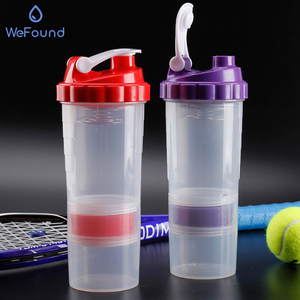 Gobelets à protéines en Tritan noir mat en plastique, bouteille personnalisée, <span class=keywords><strong>shaker</strong></span> de gym - Product Image 2