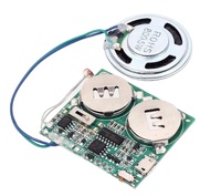 Modul Sensor Cahaya Suara yang Dapat Disesuaikan Bahan ABS Ramah Lingkungan 2pcs Baterai AG10 Chip Suara WAV/MP3 yang Dapat Direkam 21mm Besi