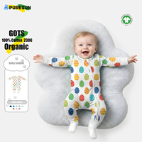 Combinaisons pour bébés unisexes Puresun personnalisées en coton biologique 100% tricoté avec motif de dessin animé pour la fête de Pâques