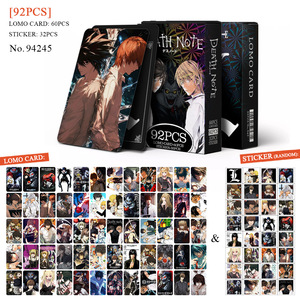 92 Pezzi Carte Fotografiche <span class=keywords><strong>Anime</strong></span> Death <span class=keywords><strong>Note</strong></span>, Piccoli Adesivi, Carte Regalo Olografiche in Scatola, LOMO Fronte-Retro - Product Image 6