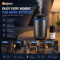 Diffuseur d'huiles essentielles intelligent sans eau HYGEA OEM ODM, double usage, pour la maison, la voiture, l'hôtel, avec éclairage LED, grand format