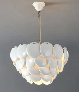 Platillo de linterna blanca nórdica redonda de alta calidad, de estilo nórdico luz colgante para el hogar, oficina, sala de estar y dormitorio - Product Image 1