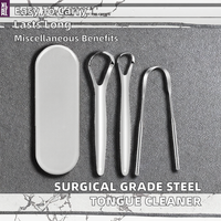 Nettoyant pour la langue en acier inoxydable de qualité chirurgicale 100% Acier inoxydable 304 Grattoir pour un nettoyage efficace