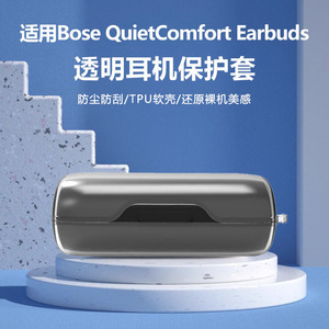 Étui transparent en TPU pour écouteurs Bose QuietComfort, anti-traces de doigts, résistant aux rayures, protection - Product Image 4