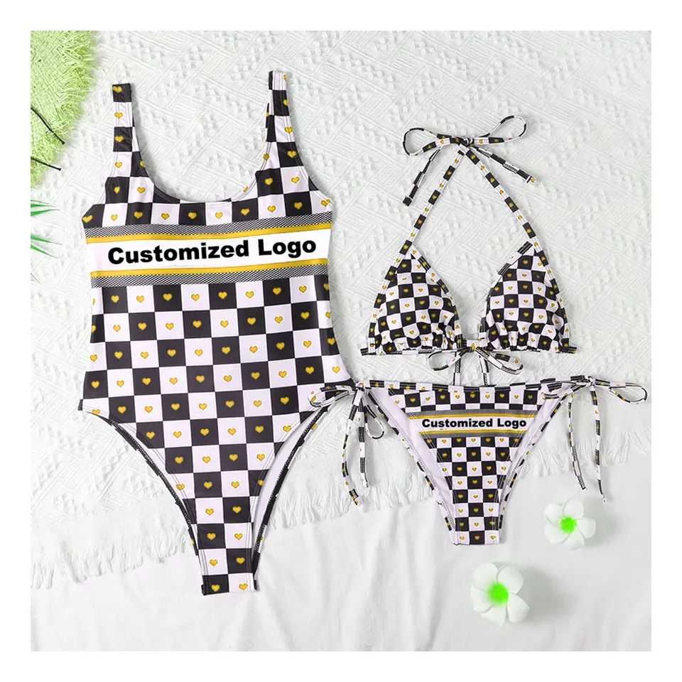 Traje de baño de marca de diseñador, conjunto de dos piezas, Bikini de lujo, novedad