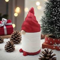 Porte-mouchoirs de Noël en forme de gnome rouge et blanc mignon, décoration de table de Noël pour la maison, la cuisine, la salle à manger, la fête