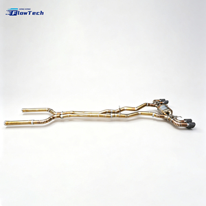 ระบบท่อไอเสียแคทแบคไทเทเนียมคุณภาพสูงแบบมีวาล์ว สำหรับ BMW F95 X5M Competition S63 S68 4.4L V8 น้ำหนักเบา ติดตั้งง่ายแบบ Direct Bolt-on - Product Image 4