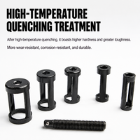 9 PCS 45 #   Kit de compresseur de ressort de soupape en acier, outil de démontage de joint d'étanchéité et de soupape pour la réparation de camions lourds
