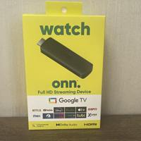 Clé TV Onn 4K/8K Android 14 Quad Core, Clé TV Intelligente avec Connectivité 5G, 2 Go de RAM, Télécommande Vocale, Lecteur Multimédia en Streaming, Décodeur