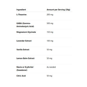 Bubuk Minuman Tidur OEM Kaya akan Suplemen Campuran Tidur - Product Image 3