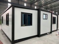 STCModular Homes – Villas compactes extensibles en conteneurs d'acier de 20 pieds, préfabriquées, de luxe, avec murs en verre, pour bureaux en Asie du Sud-Est