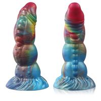 Dildo en silicone lumineux de forme spéciale, expansion anale, masturbation, plug anal pour femmes, monstre extraterrestre, dildo géant