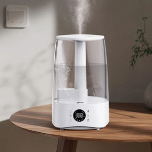 Temporizador de niebla caliente <span class=keywords><strong>y</strong></span> niebla fría digital Pantalla táctil 5L ABS Tanque Aire fresco Humidificador de vaporizador ultrasónico portátil - Product Image 6