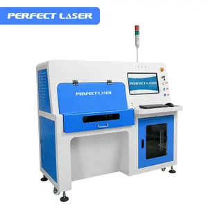 Laser parfait-Machine de découpe laser à fibre CNC solaire photovoltaïque en silicium monocristallin en métal entièrement fermée