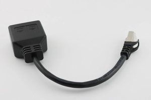 Сетевой разветвитель RJ45 CAT6/5 1 штекер на <span class=keywords><strong>2</strong></span> гнезда Разъем LAN Ethernet соединитель Адаптер кабель Шнур 20 см - Product Image 3