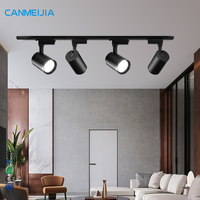 Pour magasin de vêtements, éclairage sur rail LED linéaire noir 20W à haut lumen, éclairage sur rail magnétique, éclairage sur rail LED, éclairage sur rail