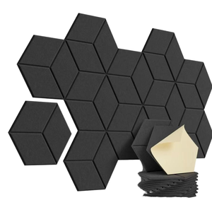 Paneles Acústicos Hexagonales Modernos de Fibra de Poliéster Impermeables con 90% de Reducción de Ruido para Uso Escolar, Garantía de 5+ Años - Product Image 2