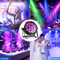 Projecteur PAR LED extérieur étanche IP65 14 LED RGBW 4-en-1 avec contrôle DMX