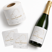 Fabricantes Profesionales de Etiquetas de Vino Personalizadas OEM, Etiquetas de Papel Adhesivas Impermeables para Botellas de Vino Tinto de Lujo