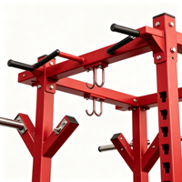 Équipement de musculation BJ6002, rack de squat en acier robuste, cadre de levage réglable pour la sécurité, adapté aux entraînements à domicile en intérieur
