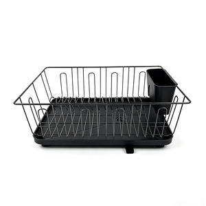 Elegante <span class=keywords><strong>Escurridor</strong></span> de Platos de Níquel Negro DaS con Portavasos y Bandeja Recolectora, <span class=keywords><strong>Escurridor</strong></span> de Platos Resistente a la Oxidación <span class=keywords><strong>para</strong></span> Encimeras de Cocina - Product Image 4
