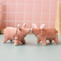 Peluche de cochon rond et gros, jouet en peluche, porte-clés, peluches chinoises, jouet de cochon mignon, peluche de cochon en gros, porte-clés pour machine à griffes