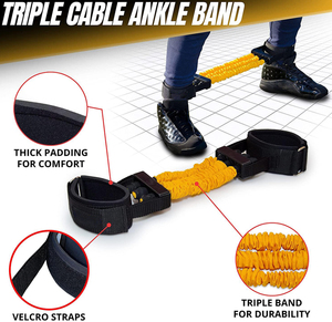 Harbour Guantoni Da Boxe Set Fasce di Resistenza per Gamba e Braccio Esercizi Bande di Resistenza <span class=keywords><strong>Stretching</strong></span> Cinghia Set - Product Image 4