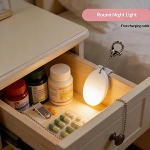 Rechargeable Touch-Sensitive Handmade Love Water Drop <b>Bell</b> Design Elderly Night Light Mini Drop-Resistant <b>Small</b> Bedroom Sleep - Product Image 3