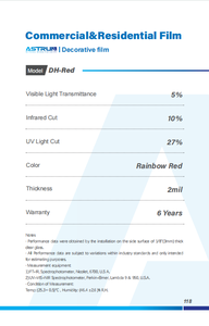 Película para Ventanas Astrum Rainbow: Vinilo para Vidrio que Cambia de Color Mágicamente |   Película Decorativa Iridiscente para Espejos para Centros Comerciales y Hogares - Product Image 4