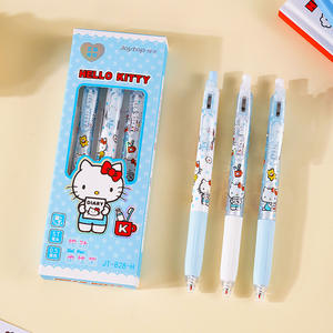 Высококачественная ручка-роллер с кошачьим дизайном, выдвижным стержнем, защитой от протекания и быстросохнущей технологией для школьных тестов и заметок - Product Image 3