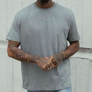 Camisetas de talla grande al por mayor/camiseta de gran tamaño de algodón 100% para hombre en blanco personalizada camiseta de impresión en blanco - Product Image 4