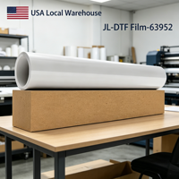 Film de transfert DTF Optima DTF pour animaux de compagnie, 60 cm x 100 m, 75 microns, pelable à chaud instantané, double face, pour machine d'impression de t-shirts