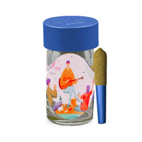 Usa Hot Selling Stocks Stockage Bouchon à l'épreuve des enfants Bouteille en verre 1oz 2oz 3oz Jeeter Baby Pré-résistant aux enfants Emballage en rouleau Bocal en verre