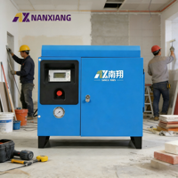 Compresor de Aire Monofásico Nanxiang, Eléctrico, 3.7kw, 4.5kw, 5.5kw, Bajo Ruido, Imán Permanente, Compresor de Tornillo de Frecuencia Variable