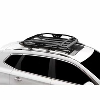 Aksesoris Mobil Rak Atap Mobil Rak Atap Mobil Bahan Alloy Rak Bagasi dengan Palang Silang Kapasitas Beban 30kg-50kg