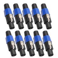 NL4FC SPEAKON 2117/2116 4Pin Locking Amp Speaker Connector Adapter Long Tail Audio Wire Plug Universal for Speakon