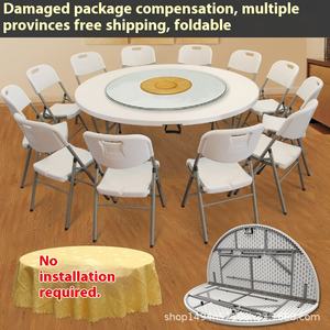 1.8 moderno semplice tavolo da pranzo pieghevole in plastica multiuso per la casa all'aperto per piccoli appartamenti legno-pannello mobili da esterno - Product Image 4