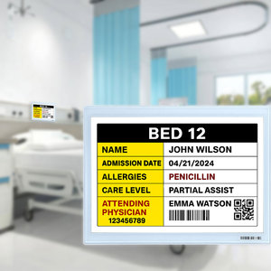 E Ink Label For Hospitals Reusable Medical Device & Container Tracking Digital Signage For Hospital Use Low Power Epaper E-Ink D - Product Image 1