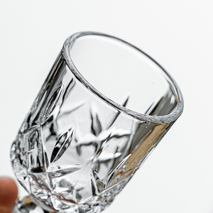 Verres à shot vintage de 60 ml (2 oz) avec motif en relief, mini verres à pied pour tequila, sherry et vin, verres à <span class=keywords><strong>whisky</strong></span> - Product Image 4