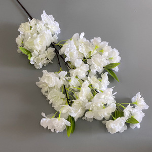 Fleurs de <span class=keywords><strong>cerisier</strong></span> artificielles de haute qualité, tiges de fleurs de <span class=keywords><strong>cerisier</strong></span>, branche d'arbre de <span class=keywords><strong>cerisier</strong></span> pour la décoration de mariage, artificielles - Product Image 2