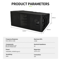 RAYHAYES KARA L20A Subwoofer passif professionnel en néodyme, en contreplaqué de bouleau écologique, impédance 8 ohms, puissance de sortie 1400W