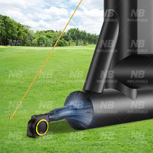 Stock 14ft Outdoor <b>Inflatable</b> Projection Screen Air Blow up Portable Movie Screens With 280W Blower <b>Inflatable</b> Screen Outdoor In - Product Image 5