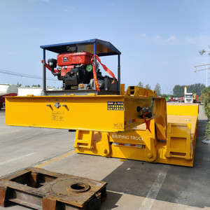 3 AS 150 Ton diskon muatan depan leher angsa lepas pasang baja semi-trailer pemuatan rendah - Product Image 4