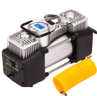 2 Cylinder Portable DC 12V Automatic Air Compressor Car Tire Inflator with Metal Air Pump CE Certification for Cars&Trucks