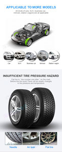 Alarma de presión de neumáticos Porcsi, sistema de Monitor de presión de neumáticos de coche automático USB TPMS con sensor interno para navegación Android - Product Image 5