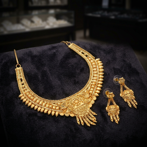 Collares de formación chapados en oro para ocasiones especiales y joyería de boda tradicional para mujer Cobre y Latón chapado en oro laminado - Product Image 1