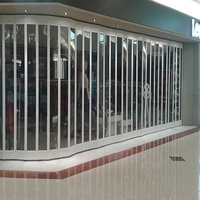 Porte pliante moderne en polycarbonate cristallin, façade de magasin en PVC, volet coulissant en plastique givré, volet accordéon en aluminium, prix d'usine